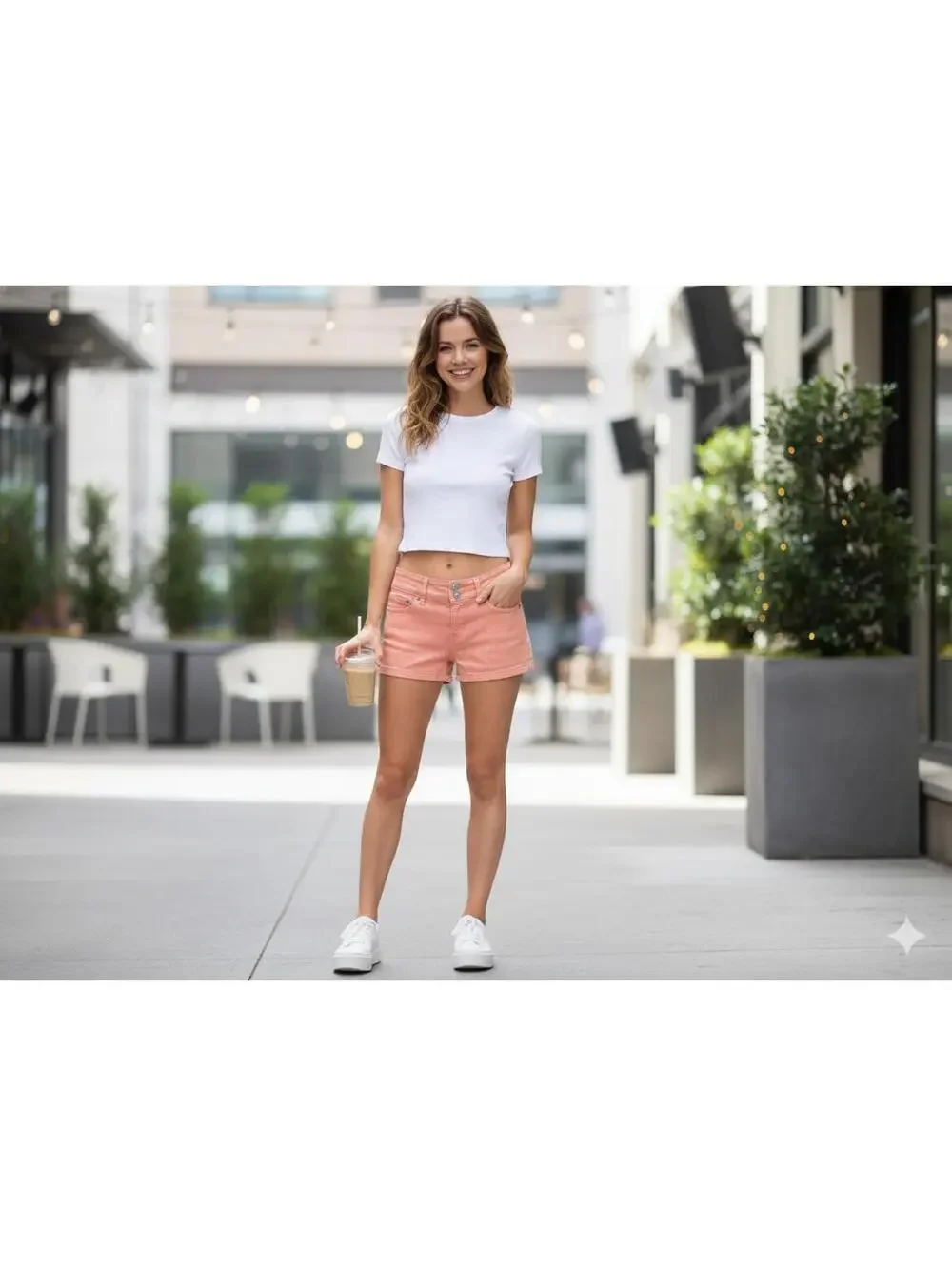 Levi’s - Coral Pink Low-Rise Denim Shorts - Size 5
